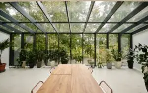glass roof extension